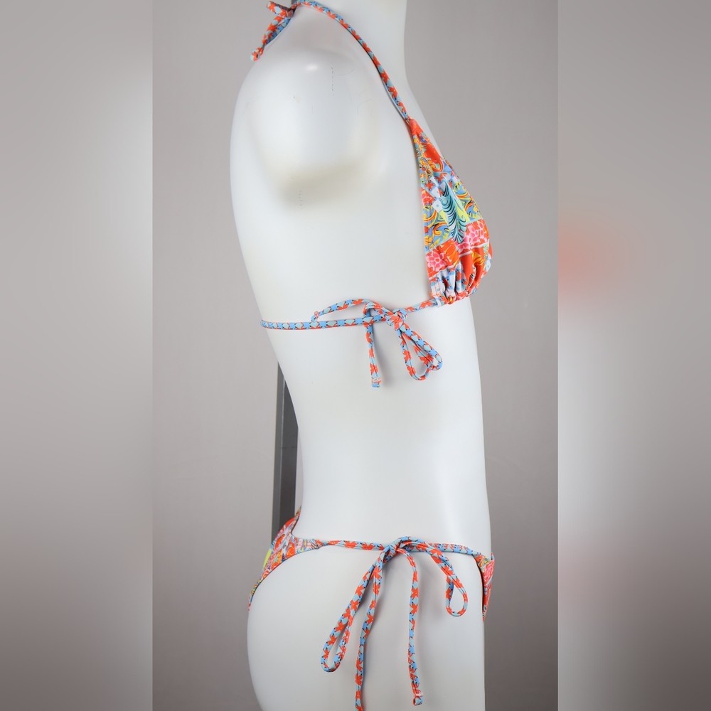 Colorful Patchwork Bikini Set - Picture 4 of 9